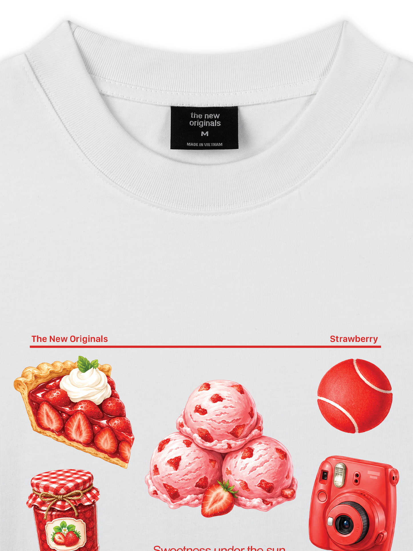 Áo Thun Relaxed Fit Strawberry Pack