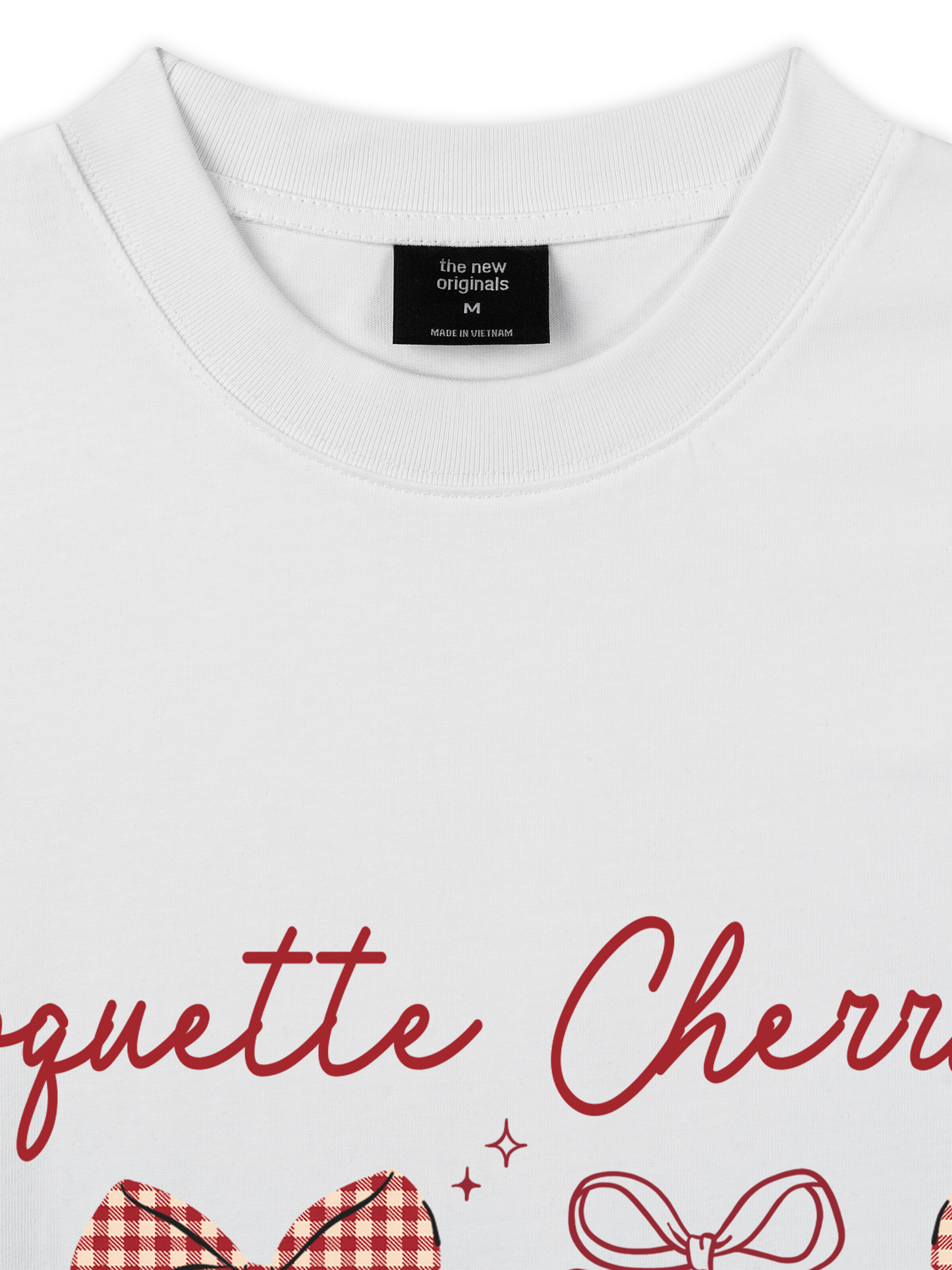 Áo Thun Relaxed Fit Daily Cuties Coquette Cherries