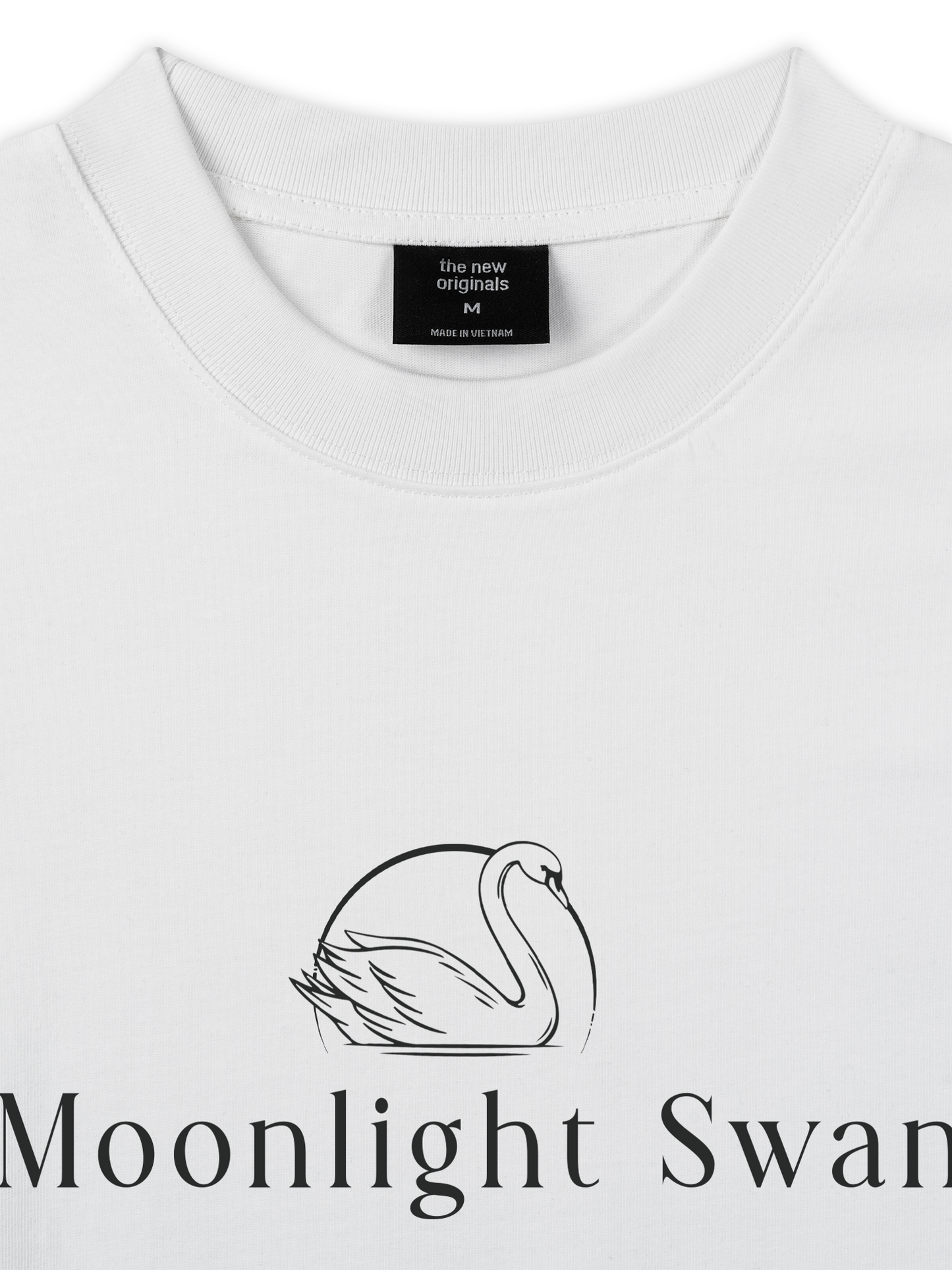 Áo Thun Relaxed Fit Old Money Moonlight Swan