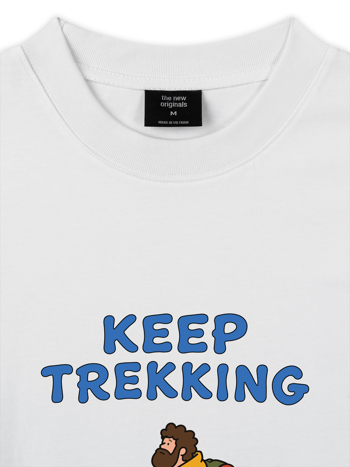 Áo Thun Relaxed Fit Blue Keep Trekking