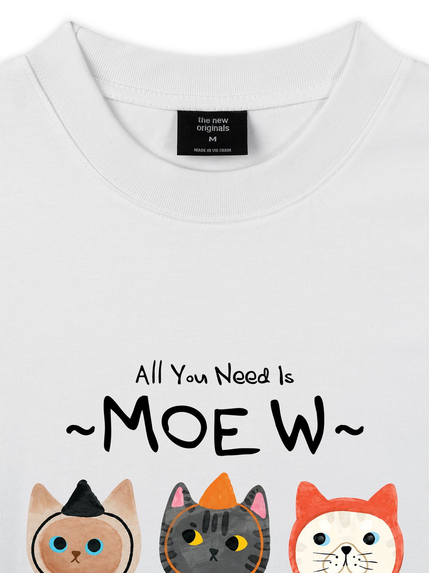 Áo Thun Relaxed Fit All You Need Is Moew