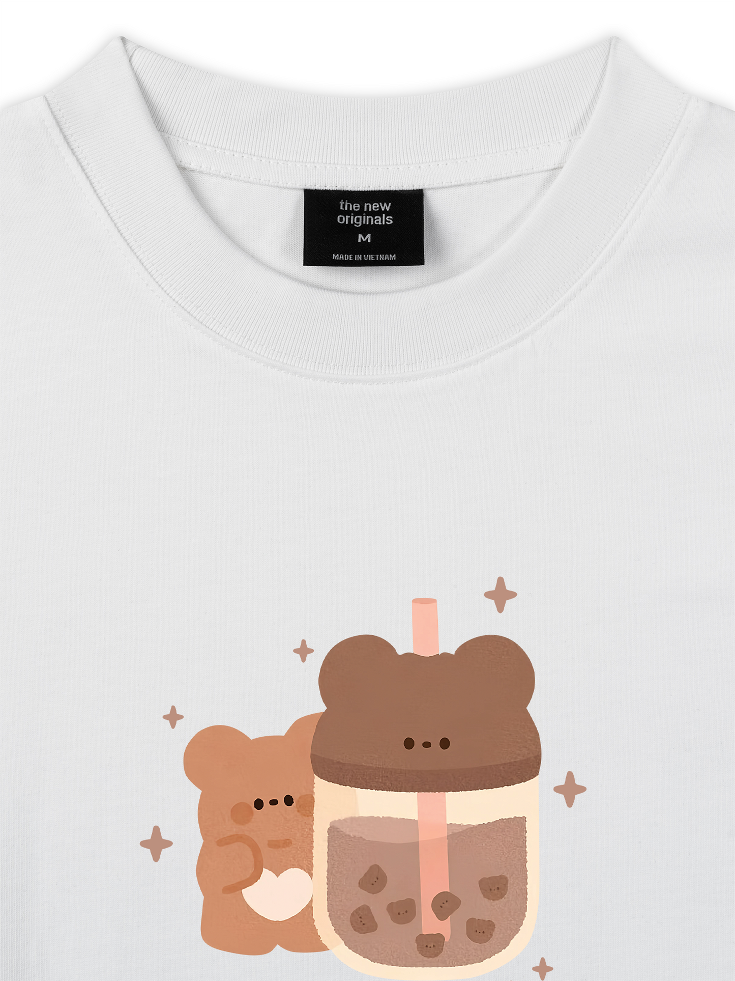 Áo Thun Relaxed Fit Người Tích Cực Uống Trà Sữa