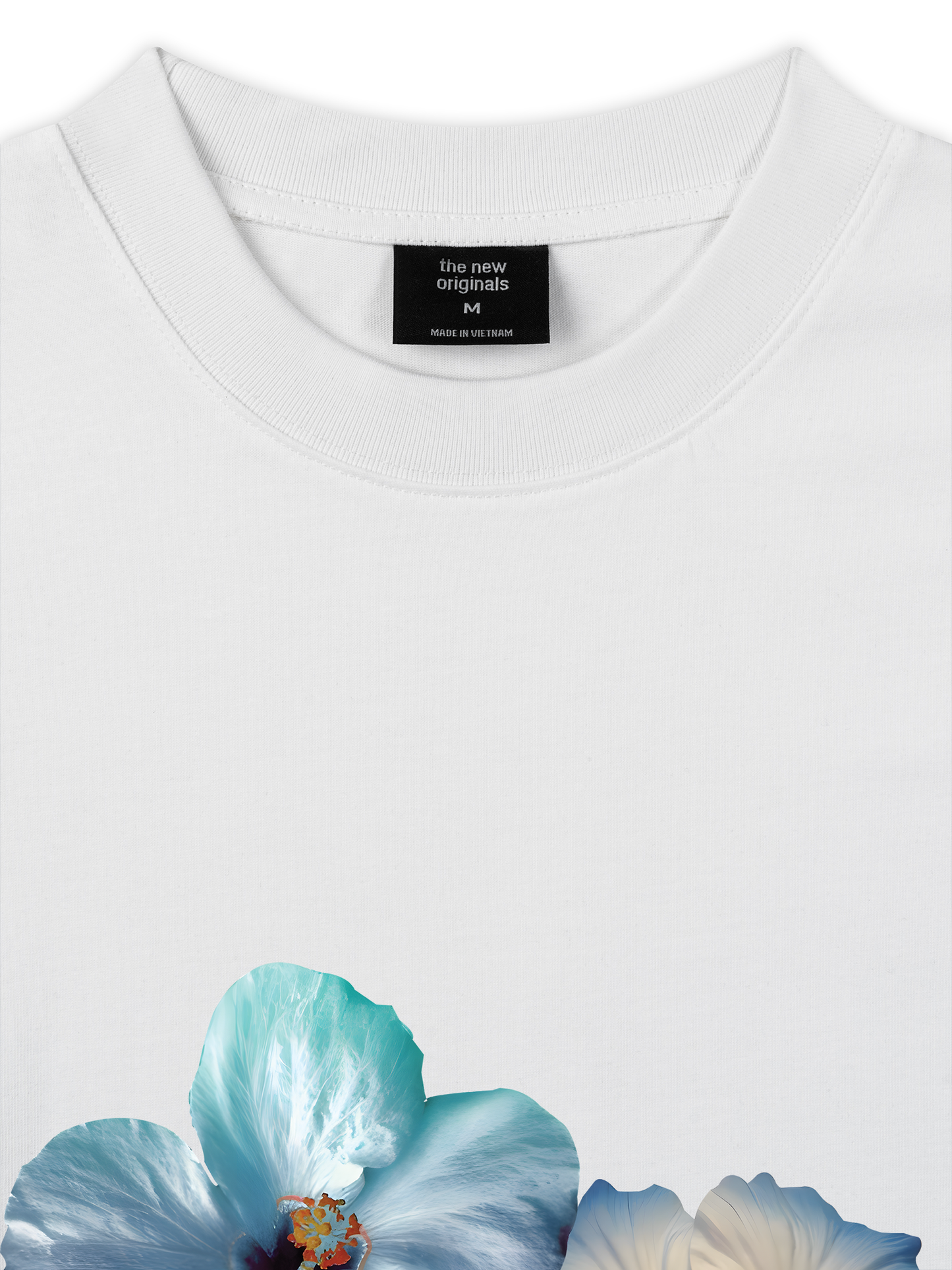 Áo Thun Relaxed Fit Summer Vibes Souble Blue Flower