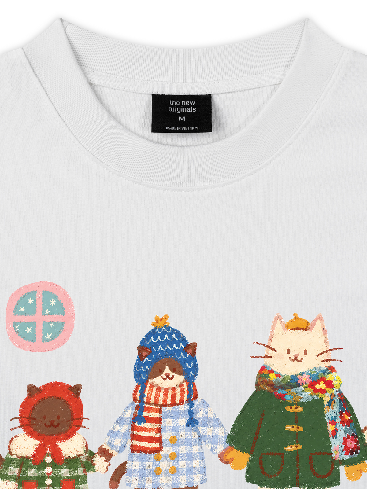 Áo Thun Relaxed Fit 3 Cozy Cats