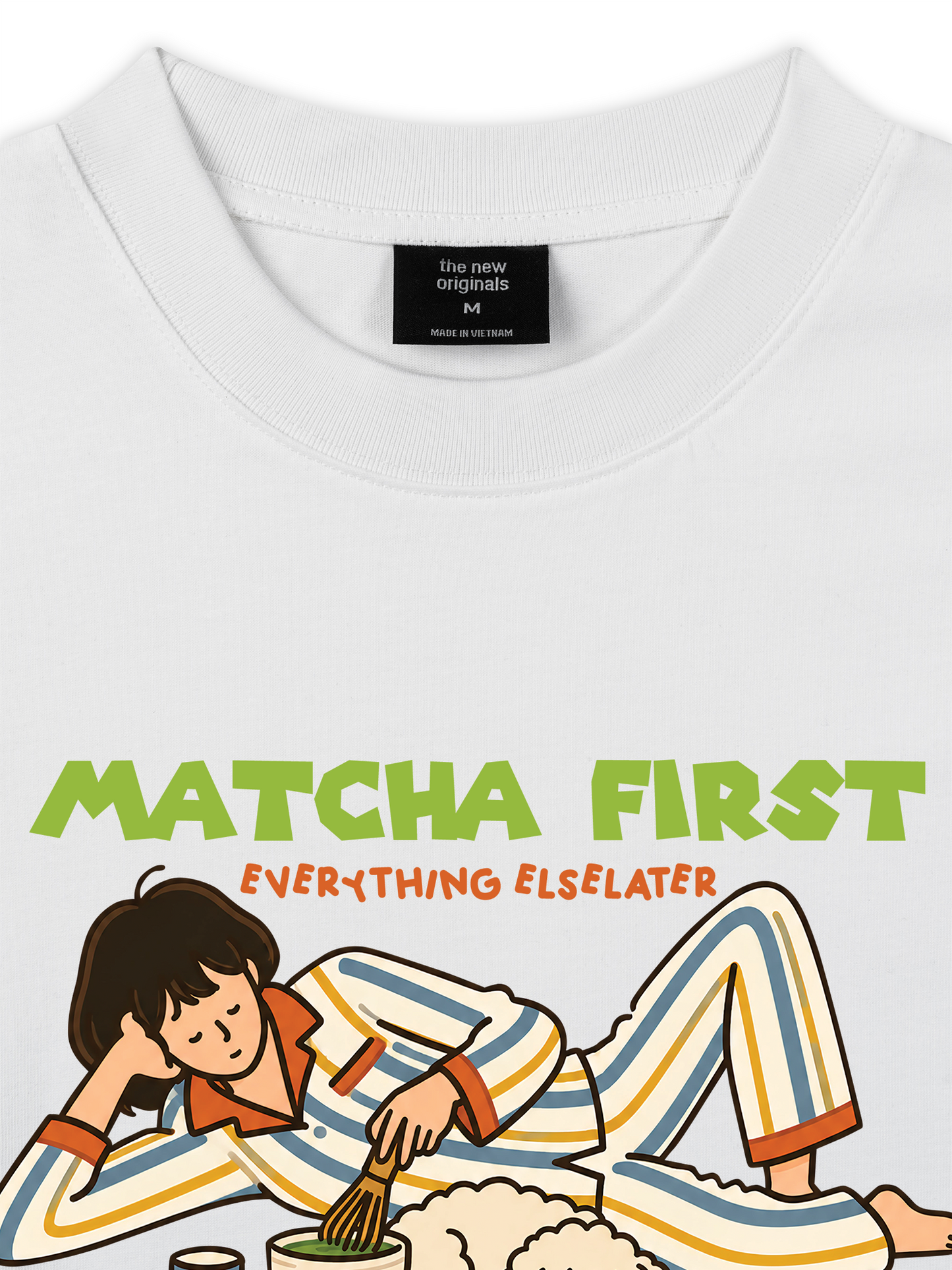 Áo Thun Relaxed Fit Matcha First