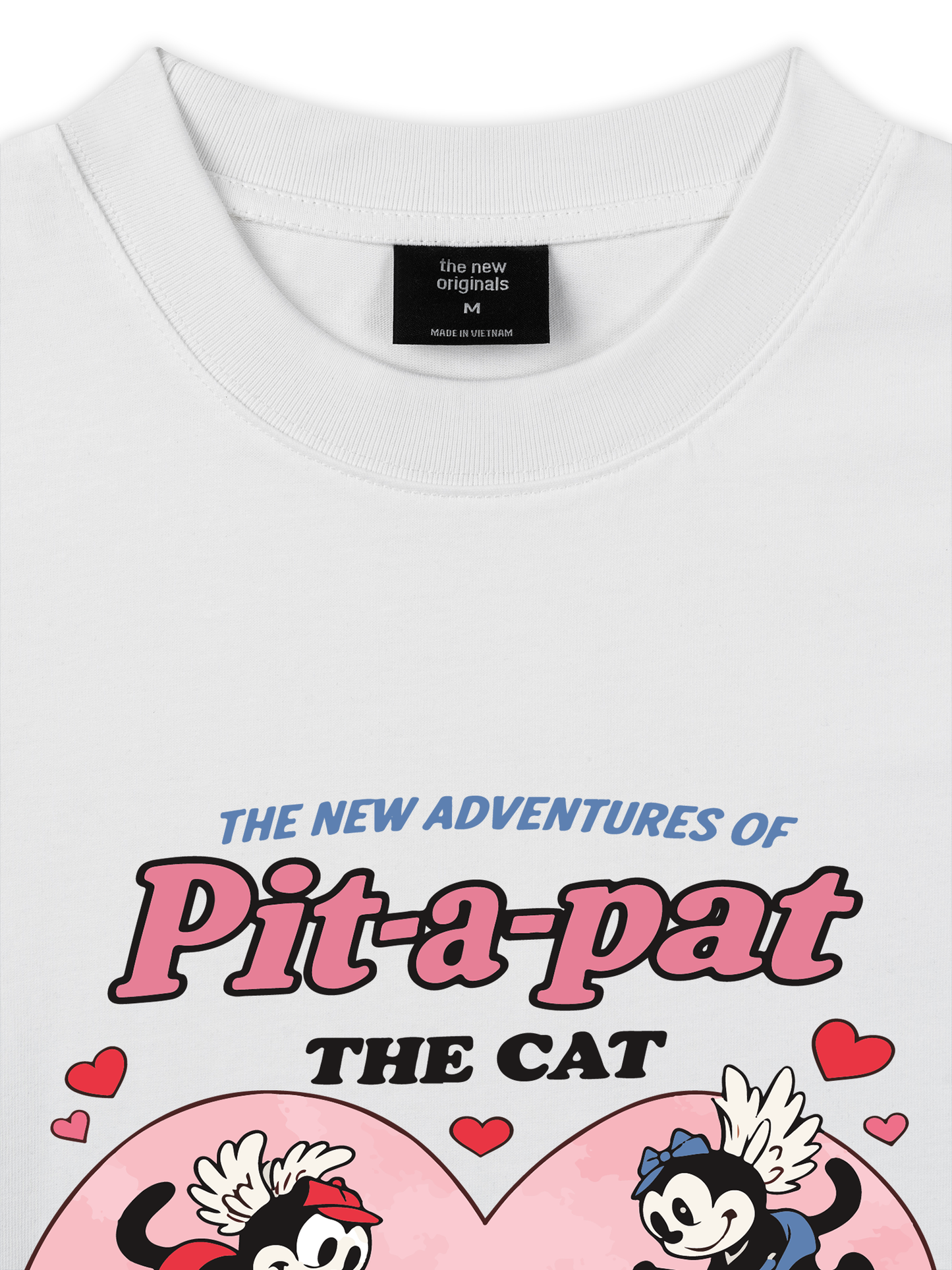 Áo Thun Relaxed Fit Cute Girl Funny Cat Couple