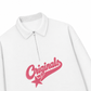 Áo Sweater Polo Nỉ Hai Da Pink Retro Originals Logo