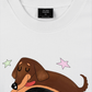 Áo Thun Relaxed Fit  Cute Girl With Dachshund