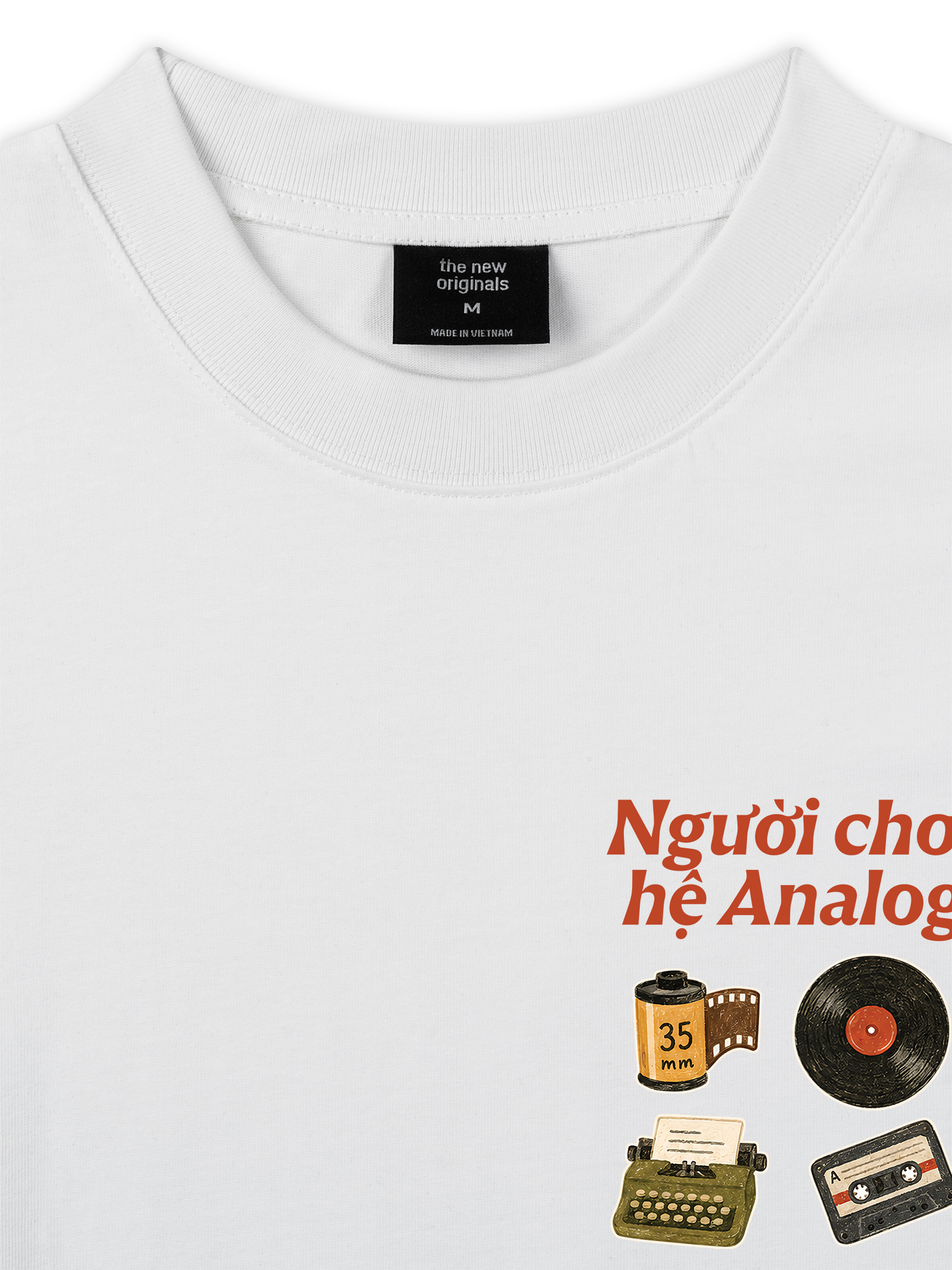 Áo Thun Relaxed Fit Người Chơi Hệ Analog