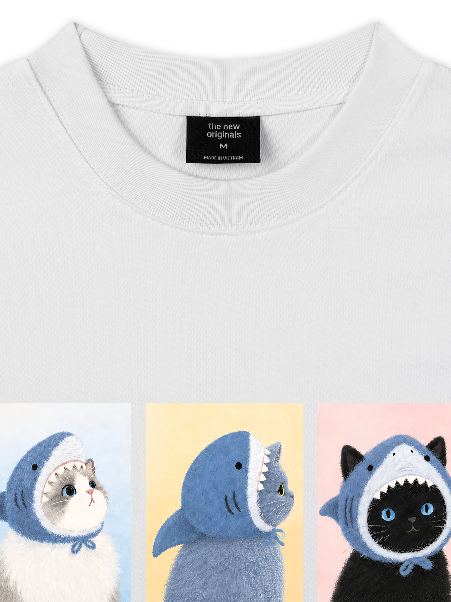 Áo Thun Relaxed Fit Shark Kitty