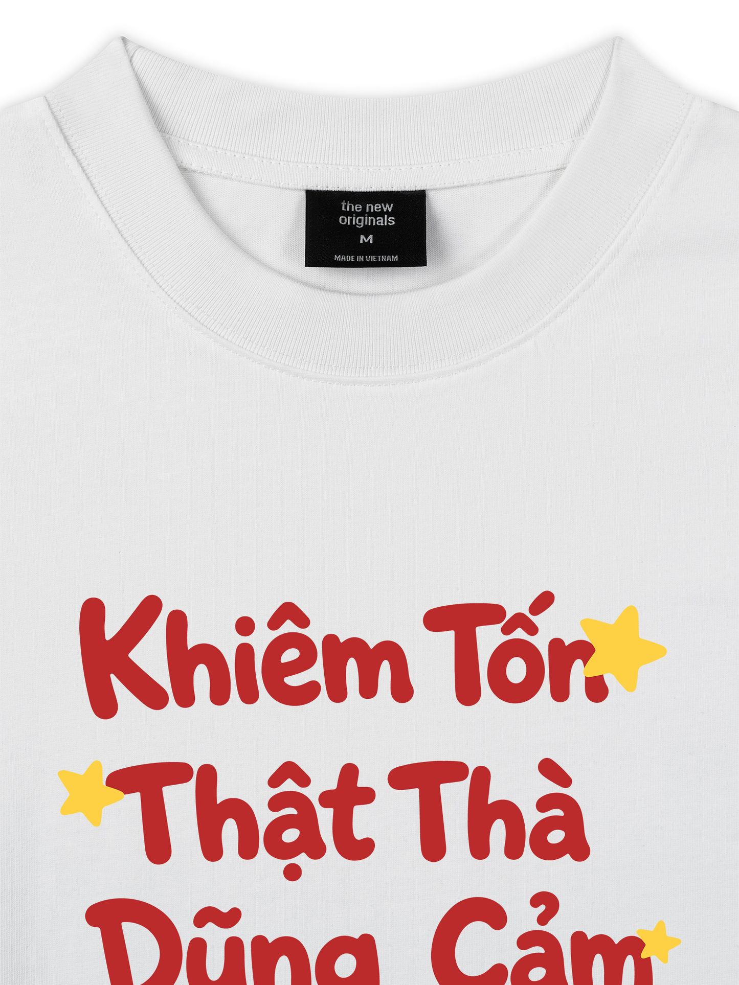 Áo Thun Relaxed Fit Khiêm Tốn, Thật Thà, Dũng Cảm