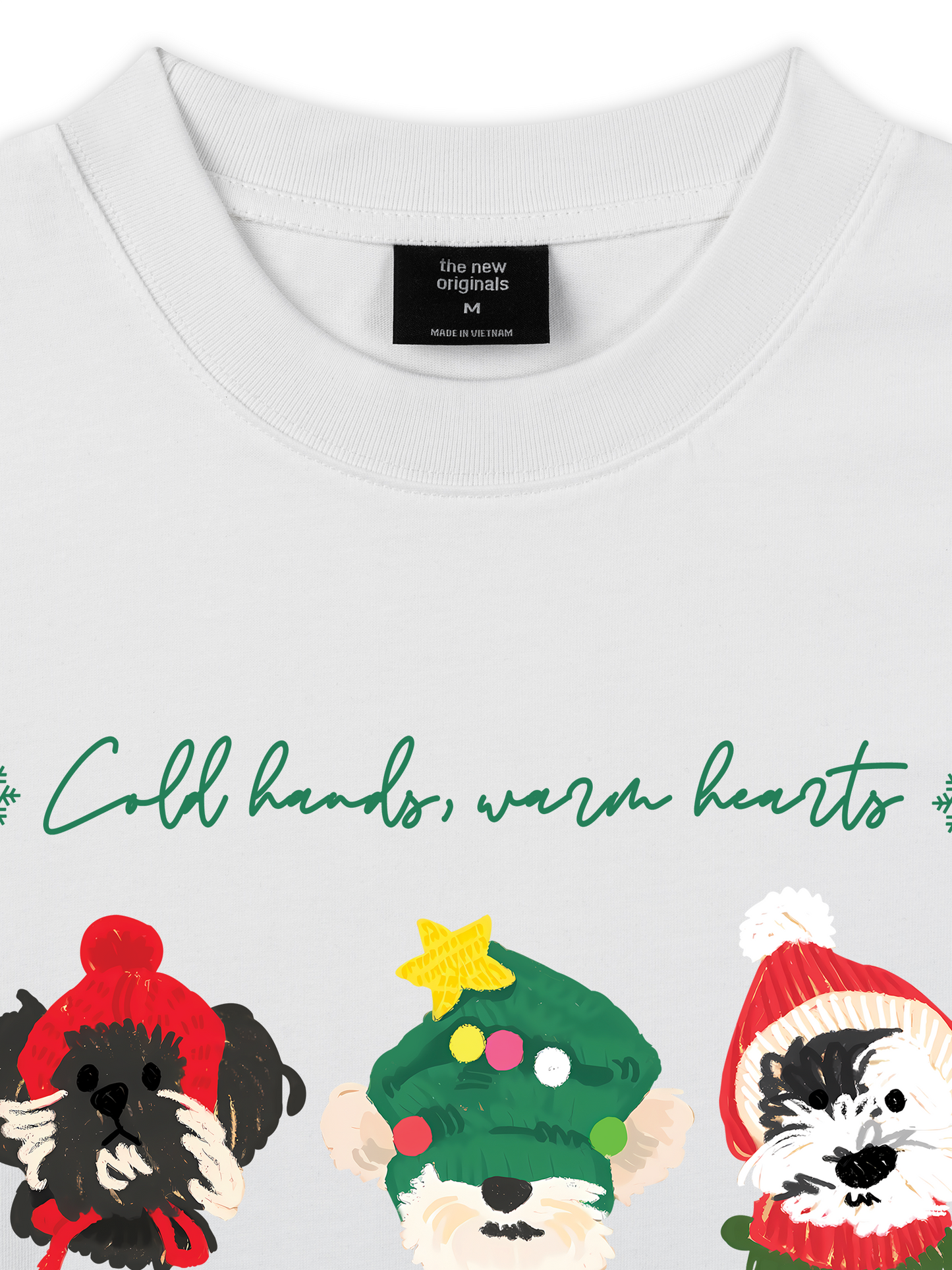 Áo Thun Relaxed Fit Animal Mood Cold Hand Warrm Heart