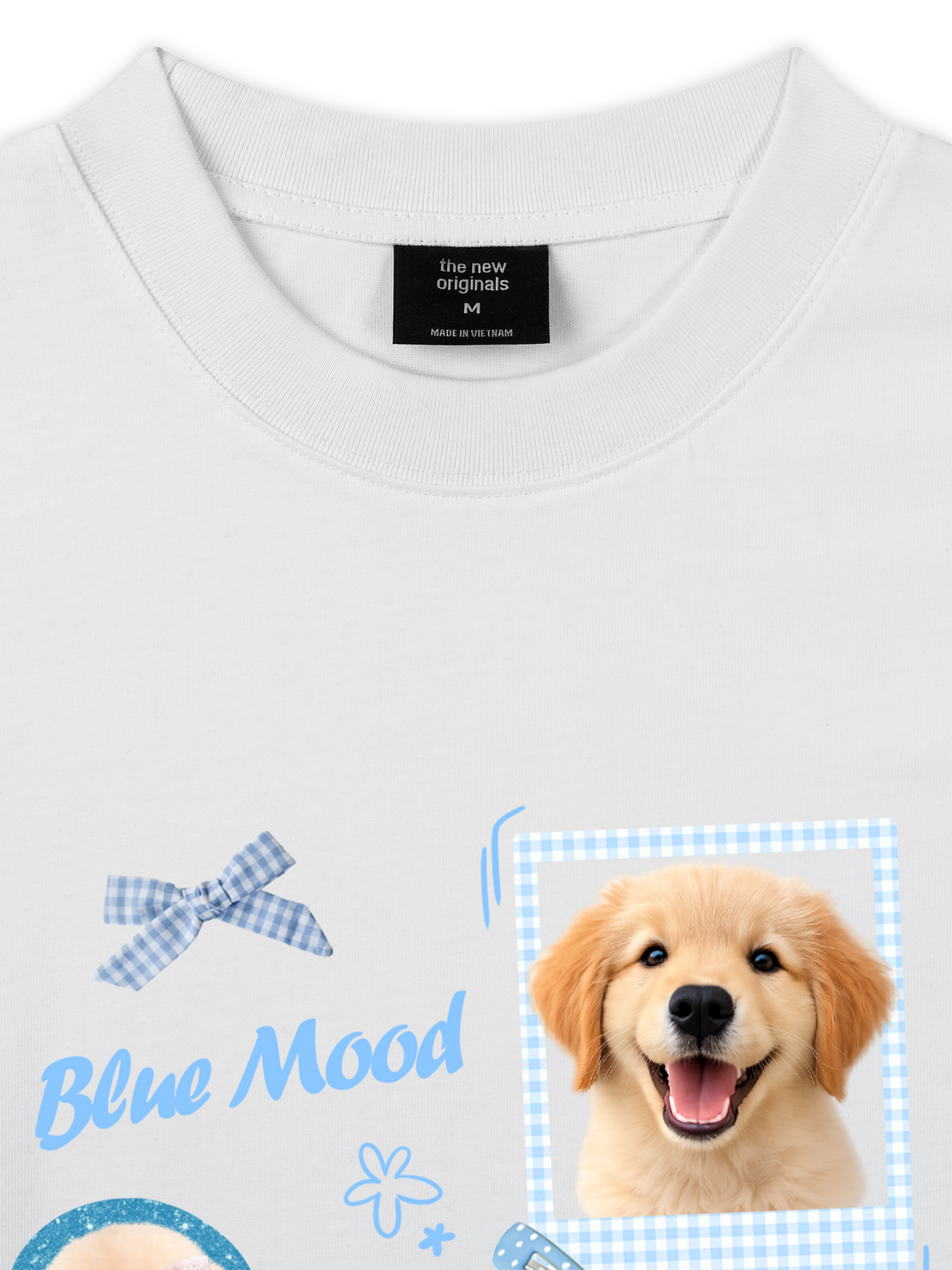 Áo Thun Relaxed Fit Daily Cuties Blue Mood Good Pup
