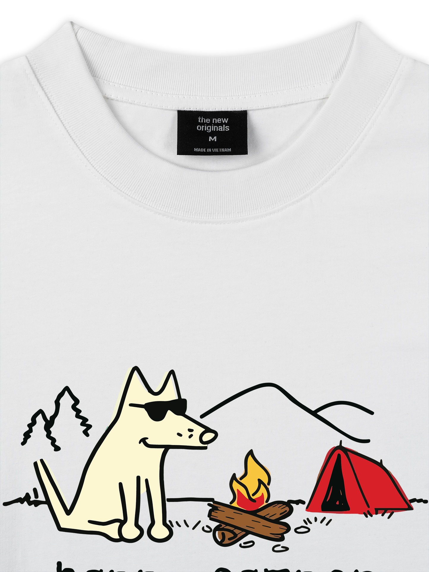 Áo Thun Relaxed Fit Go Outside Happy Camper Dog
