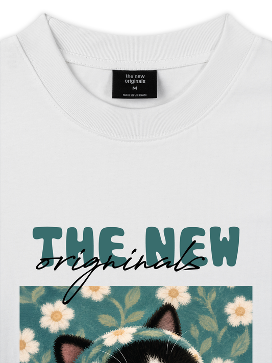 Áo Thun Relaxed Fit Daisy Mint Dream Meow