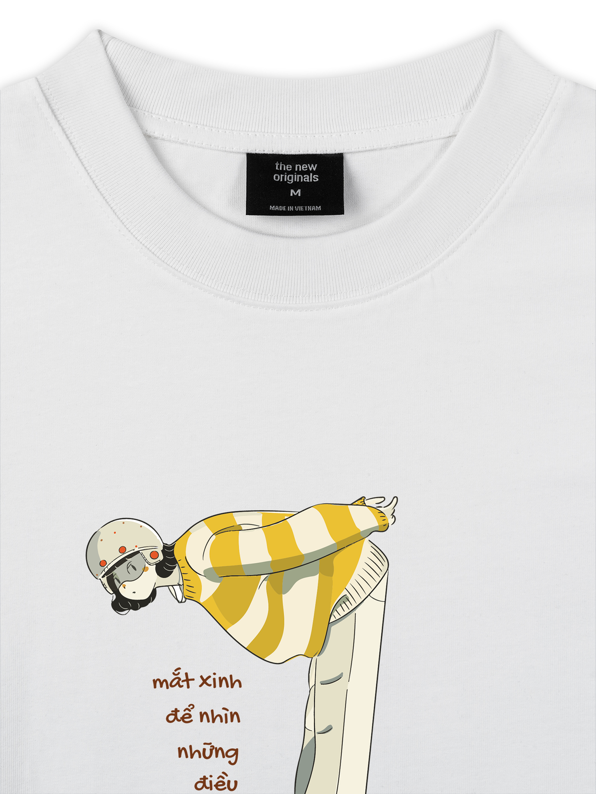 Áo Thun Relaxed Fit  Mắt Xinh Để Nhìn Những Điều Tốt, Miệng Xinh Để Nói Những Điều Hay