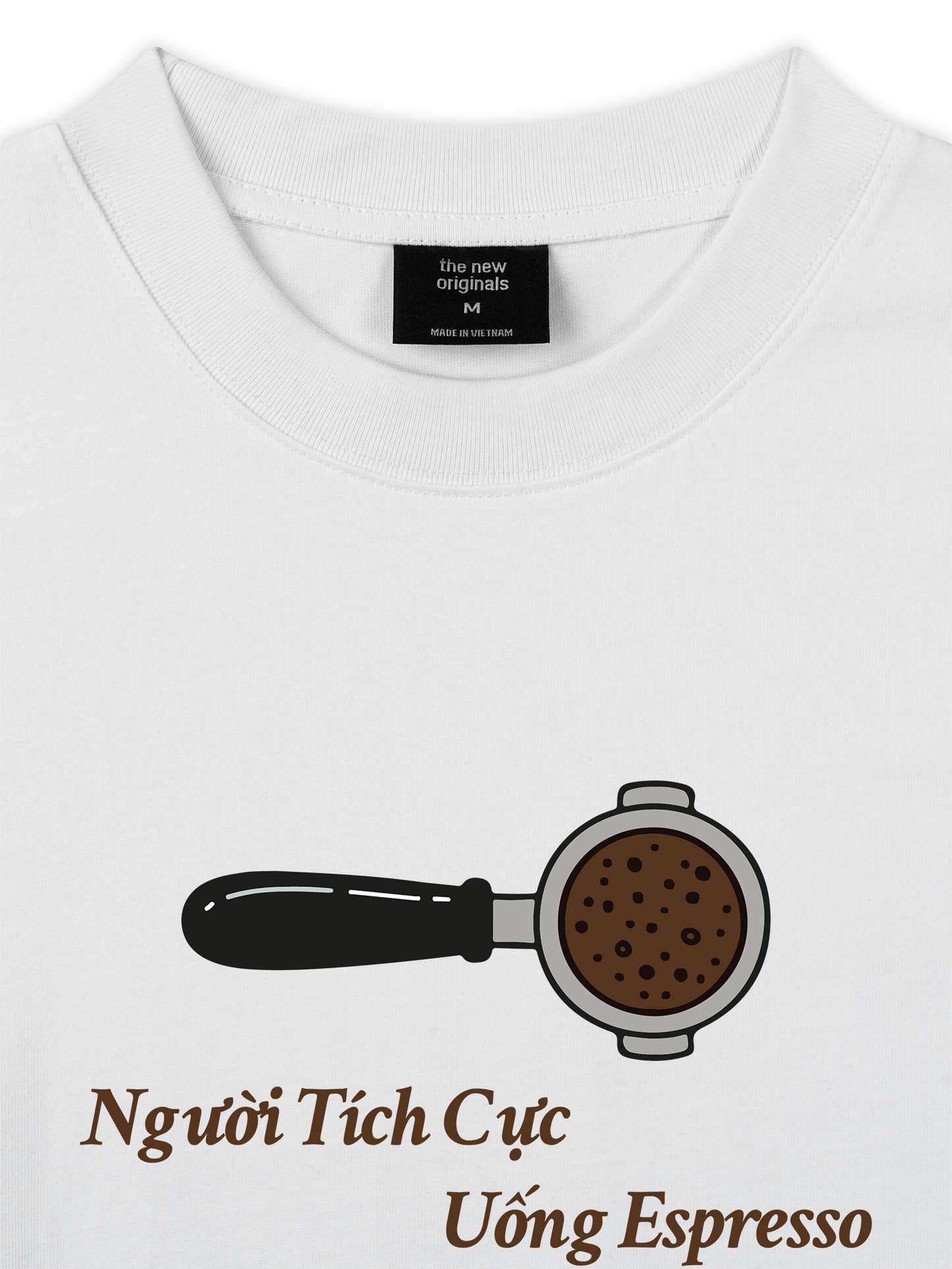 Áo Thun Relaxed Fit Người Tích Cực Uống Espresso