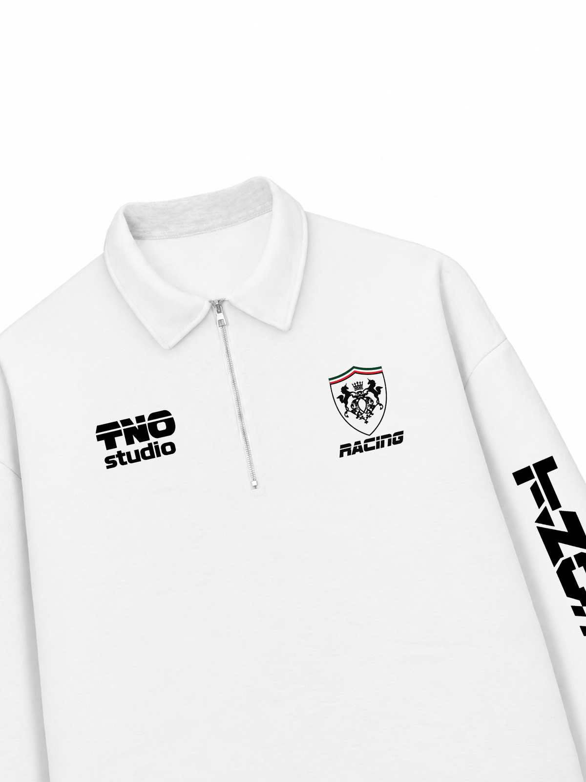 Áo Sweater Polo Nỉ Hai Da  Racing Style