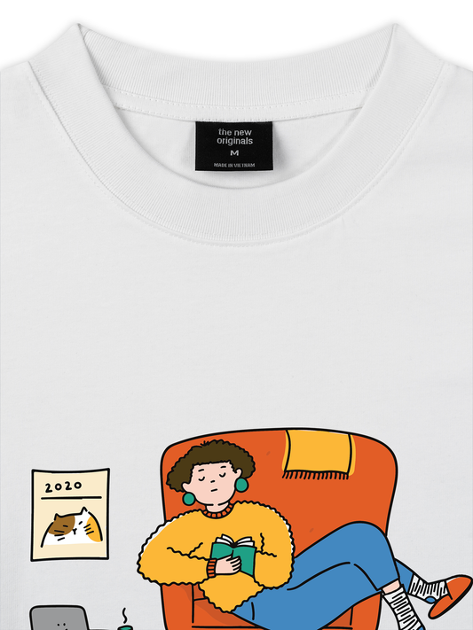 Áo Thun Relaxed Fit Không Thích Đi Làm, Chỉ Thích Ở Nhà