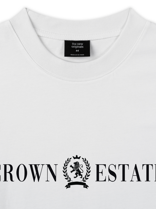 Áo Thun Relaxed Fit Old Money Crown Estate