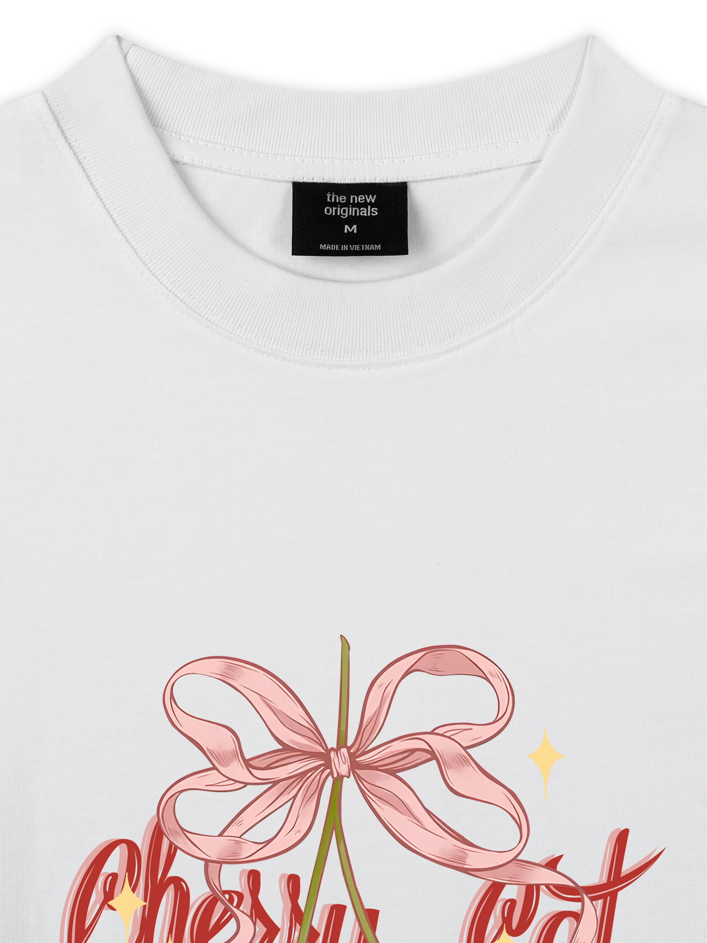 Áo Thun Relaxed Fit Daily Cuties Cherry Cat