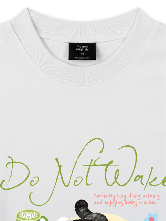 Áo Thun Relaxed Fit Do Not Wake Meow