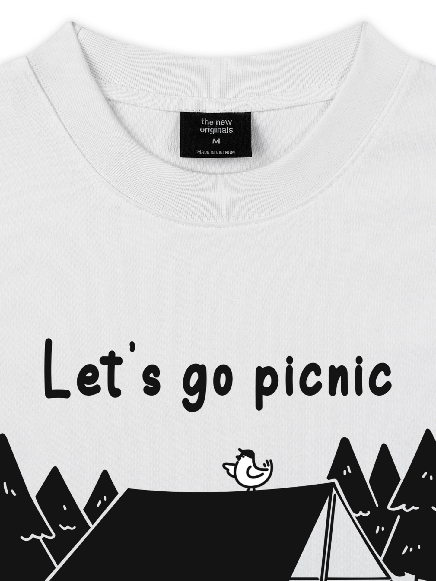 Áo Thun Relaxed Fit Go Outside Let's Go Picnic
