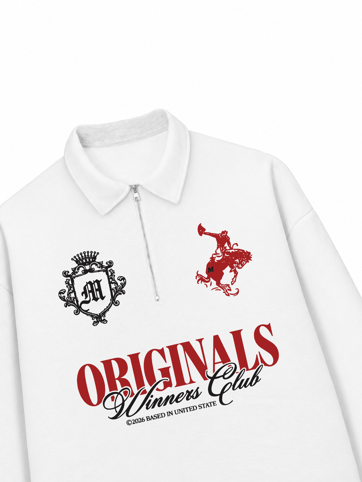 Áo Sweater Polo Nỉ Hai Da Originals Winner Club