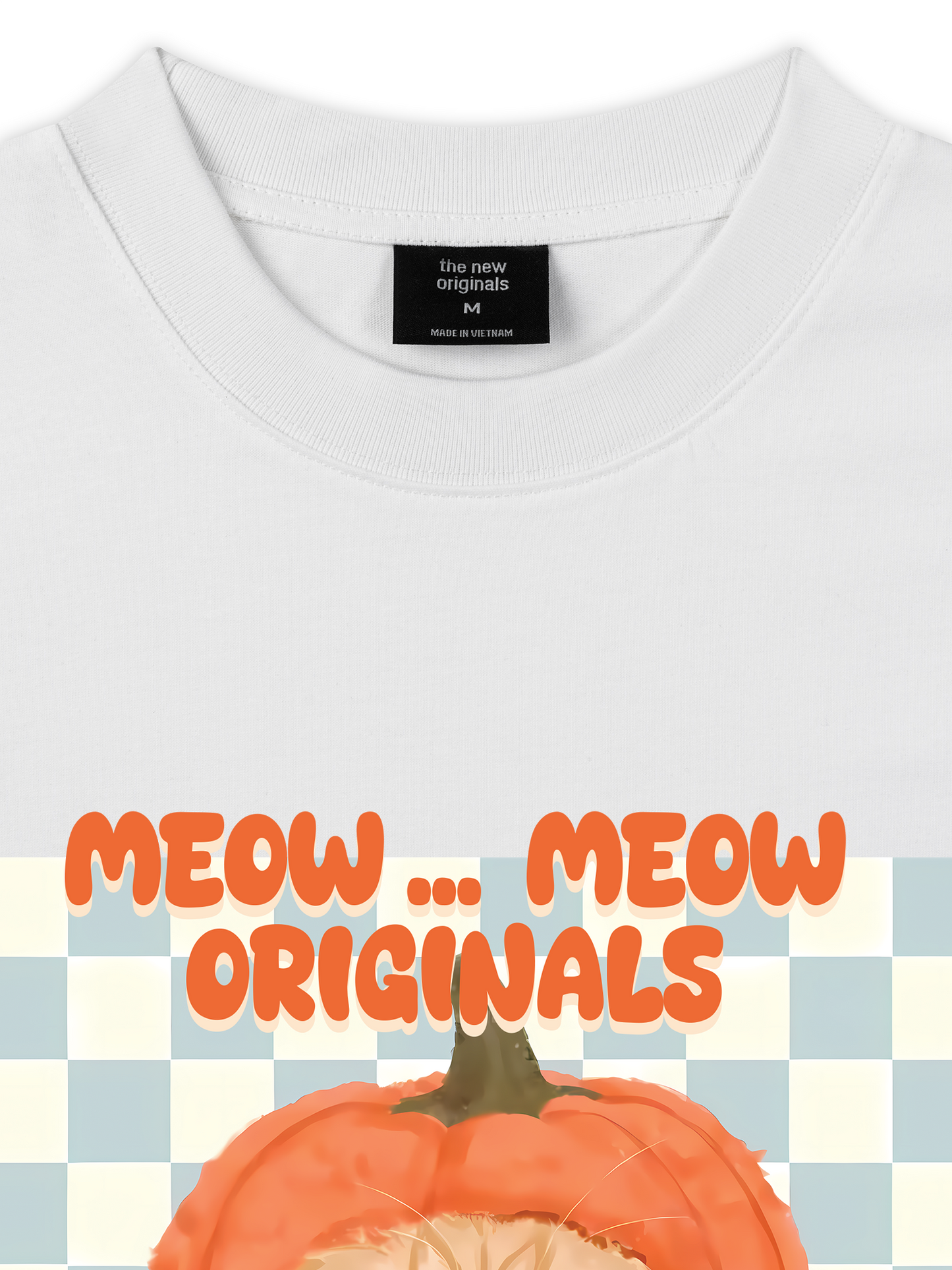 Áo Thun Relaxed Fit Animal Meow Pumpkin