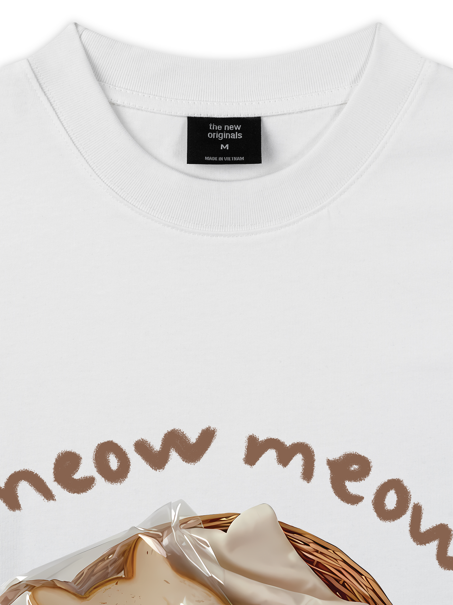 Áo Thun Relaxed Fit Sweet Pastry Meow Meow Bead