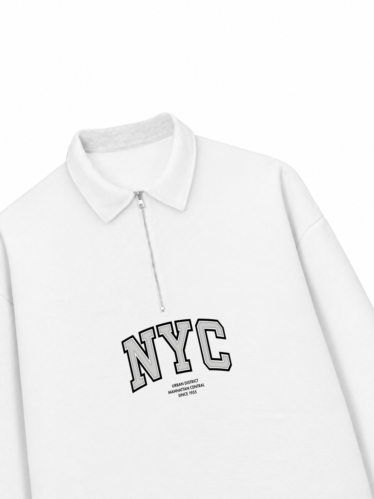 Áo Sweater Polo Nỉ Hai Da NYC URBAN DISTRICT