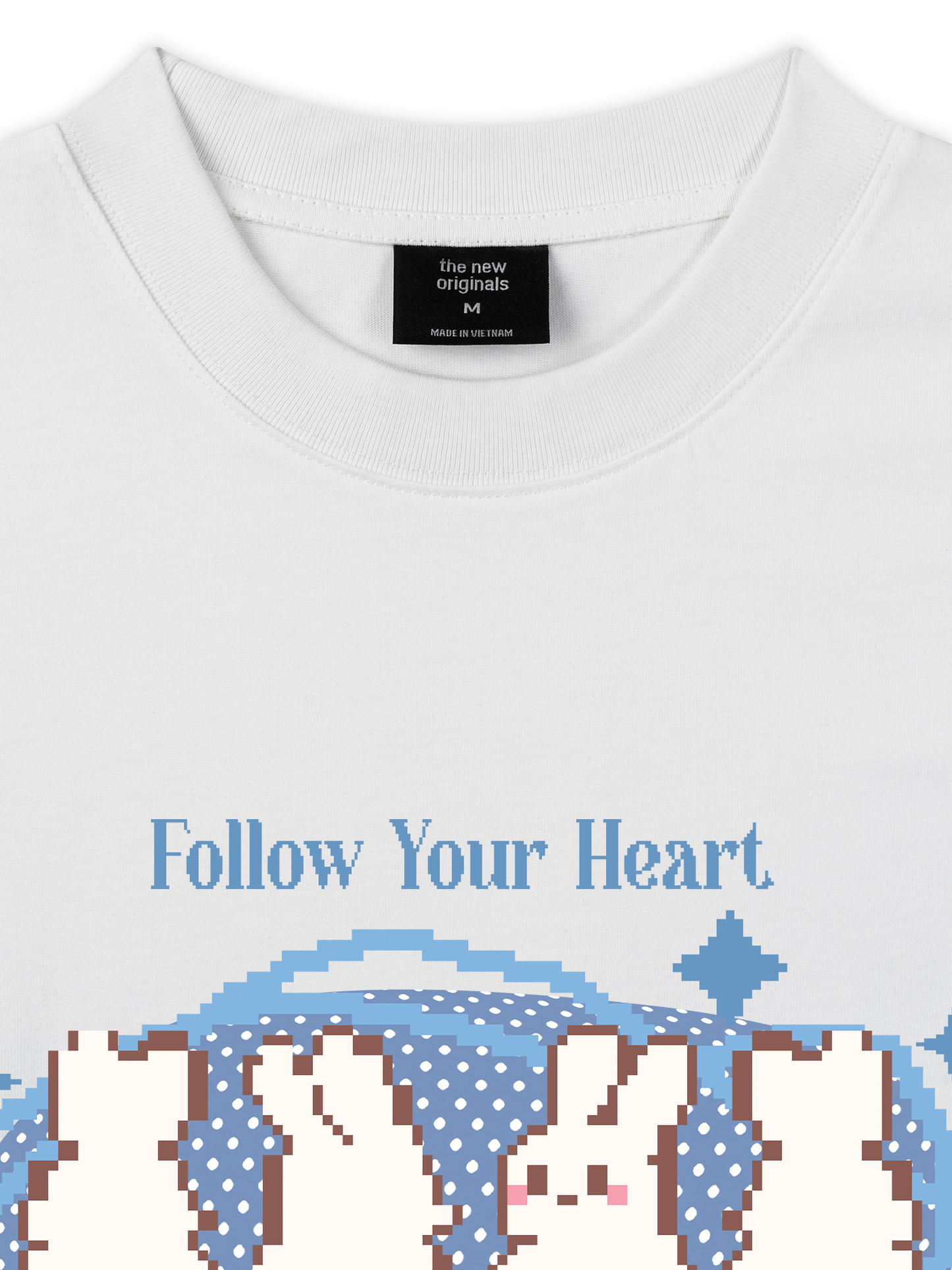 Áo Thun Relaxed Fit Pixel Universe Follow Your Heart