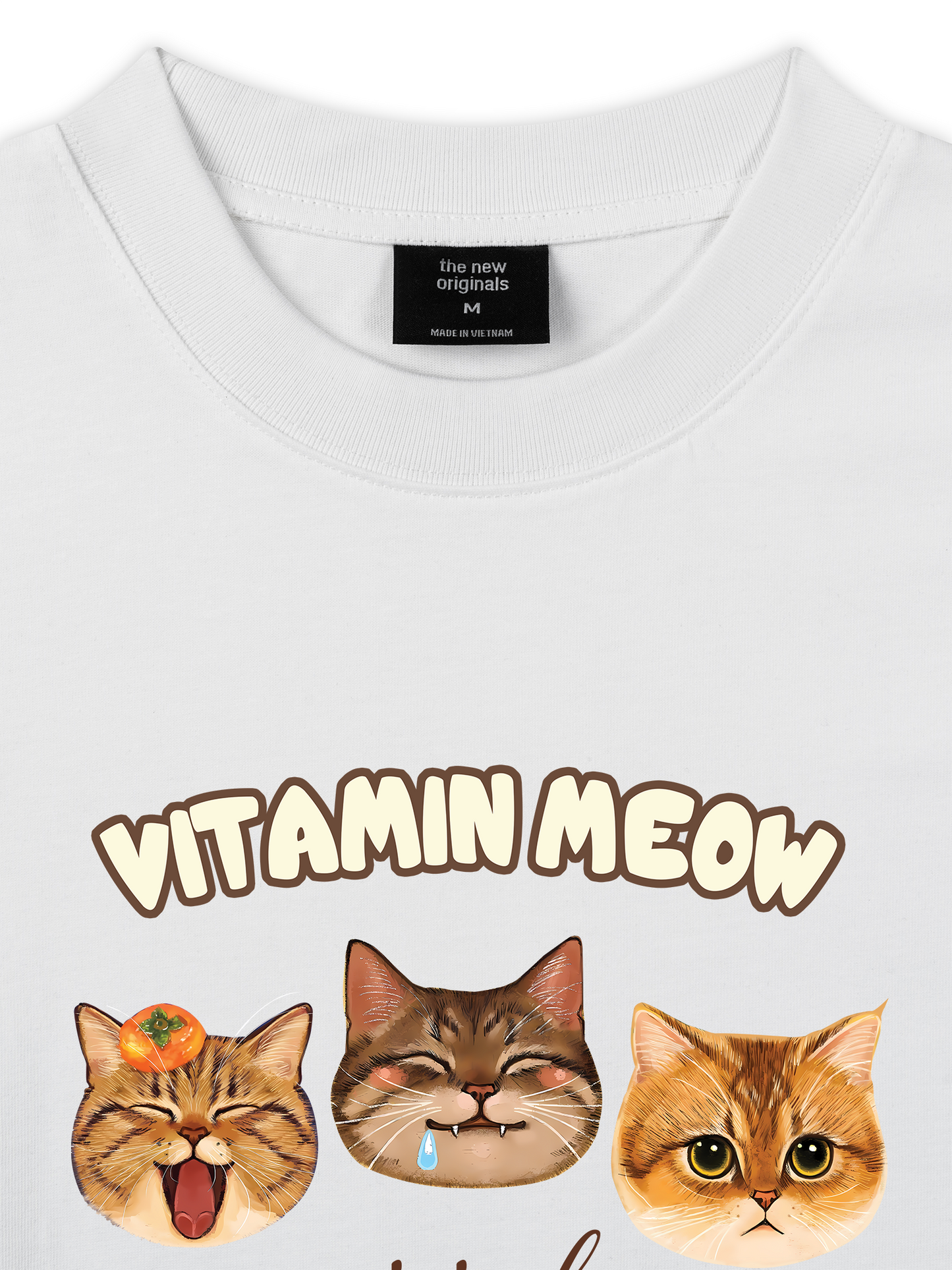 Áo Thun Relaxed Fit Vitamin Meow