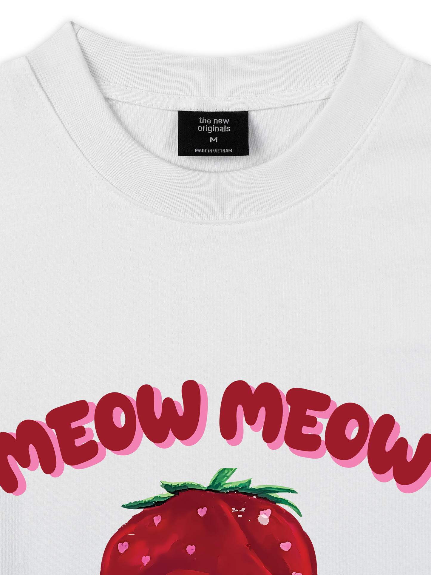 Áo Thun Relaxed Fit Meow Meow Strawberry