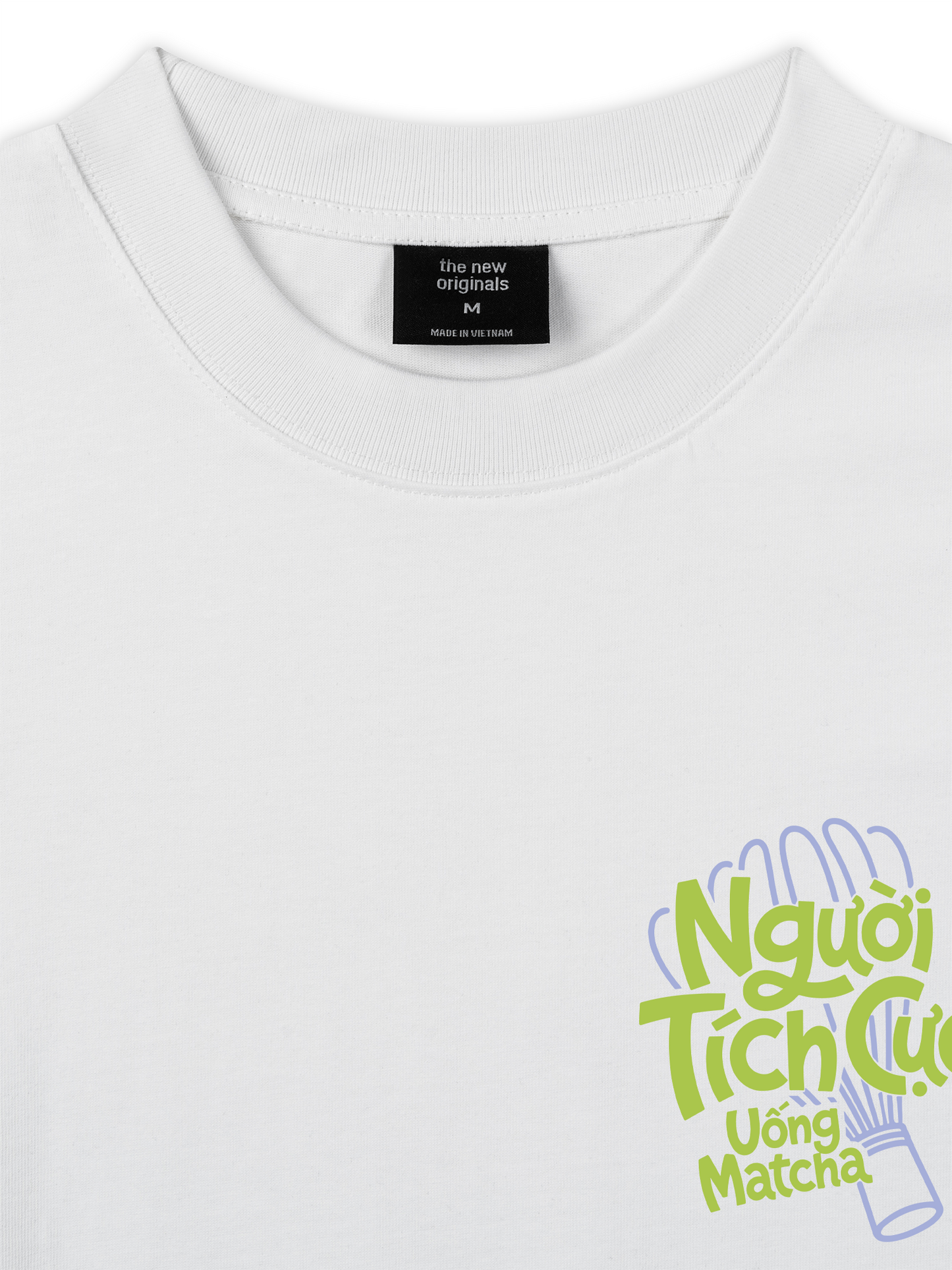 Áo Thun Relaxed Fit Người Tích Cực Uống Matcha