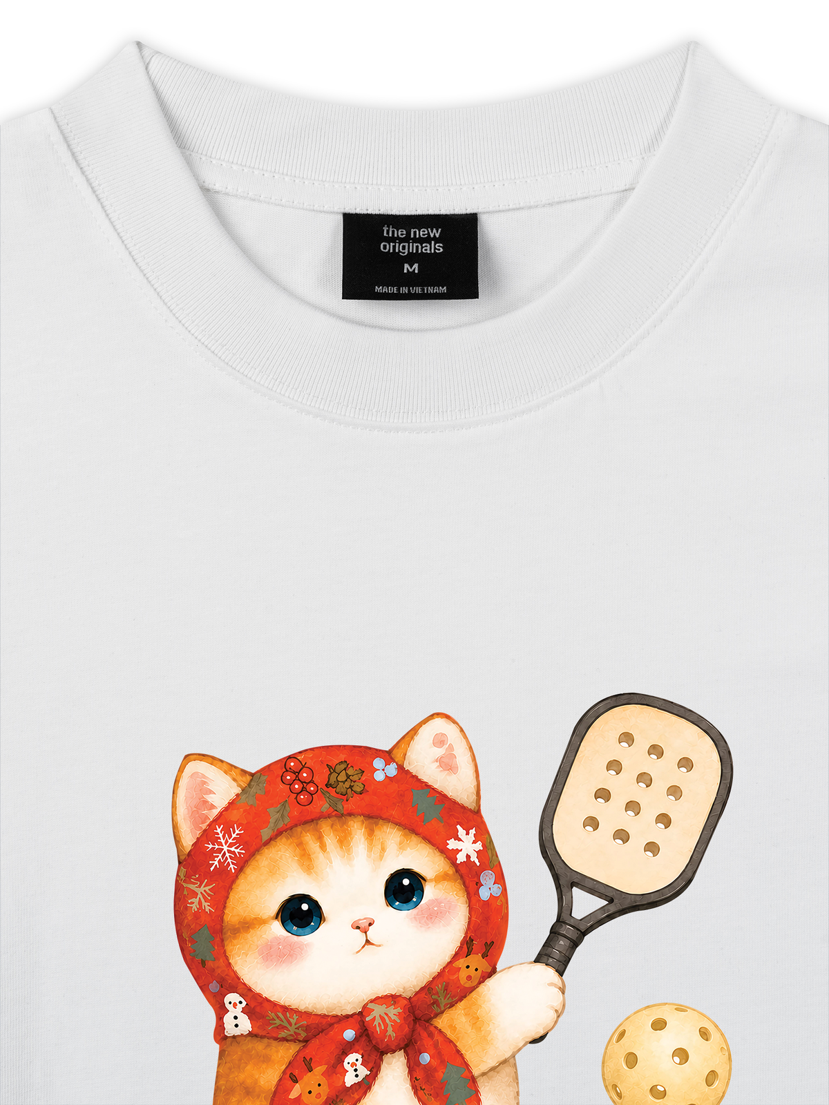 Áo Thun Relaxed Fit Pickleball Girl Meow