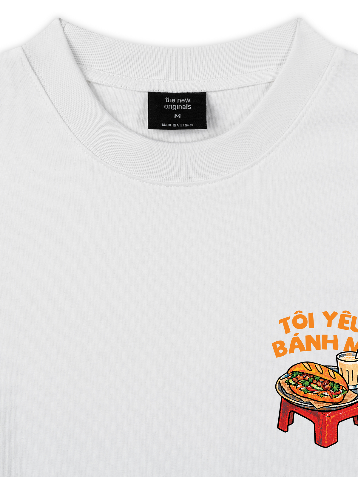 Áo Thun Relaxed Fit Tôi Yêu Bánh Mì