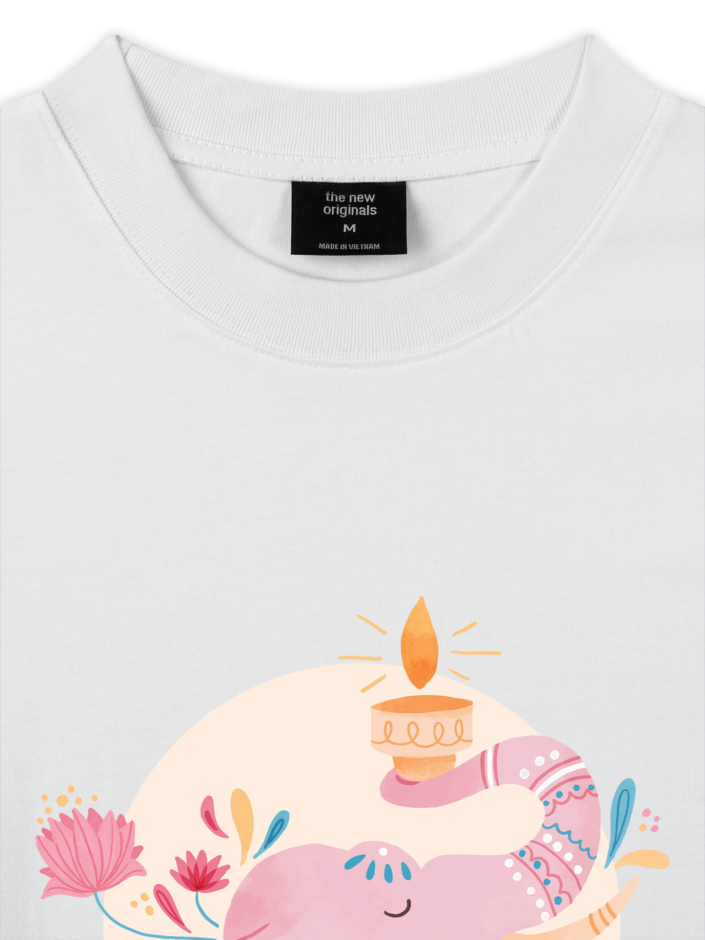 Áo Thun Relaxed Fit Floral Wish Elephant