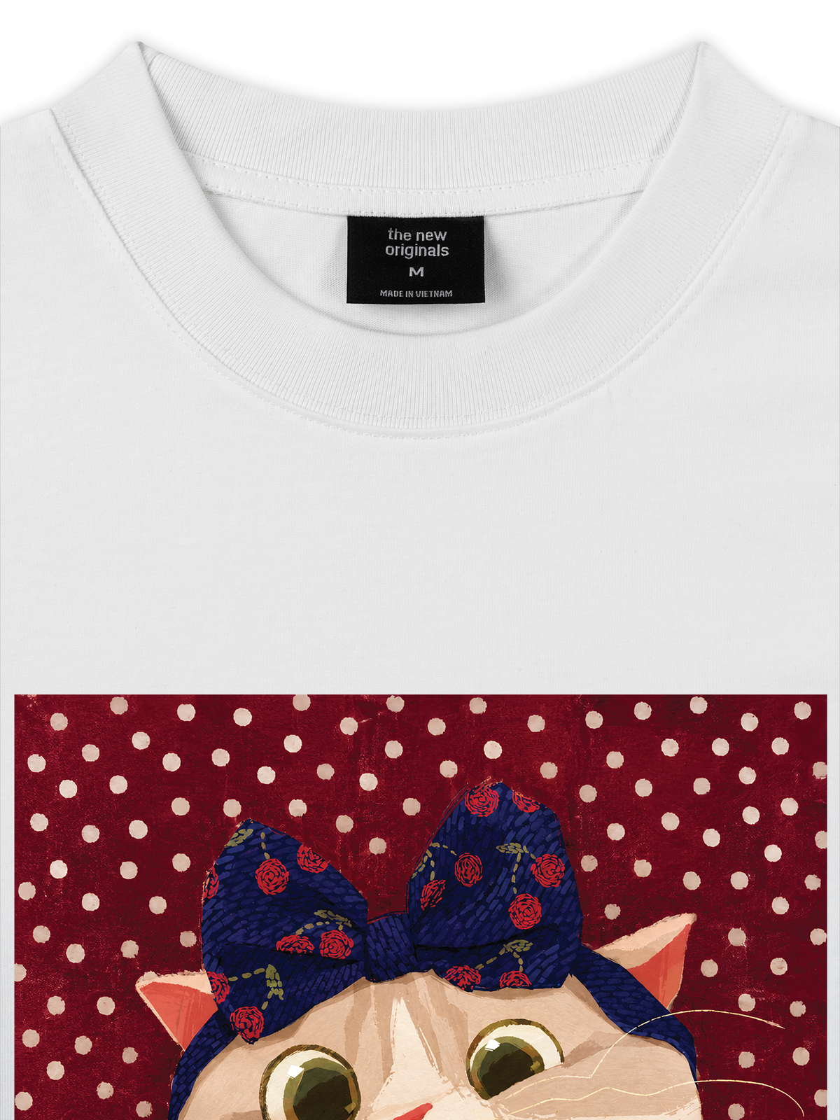 Áo Thun Relaxed Fit Red Fish Meow