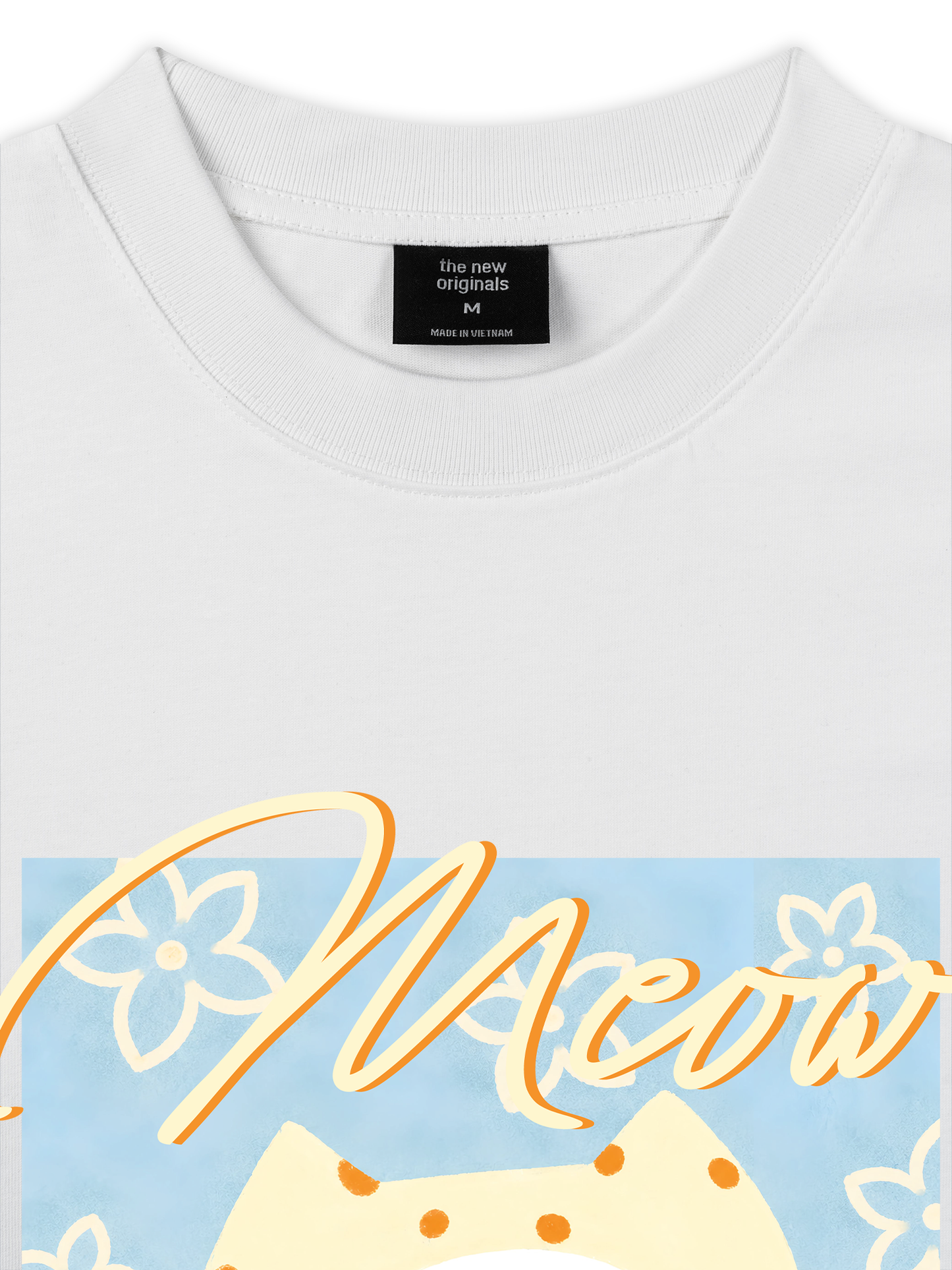 Áo Thun Relaxed Fit A Tiny Bloom Of Happiness Meow