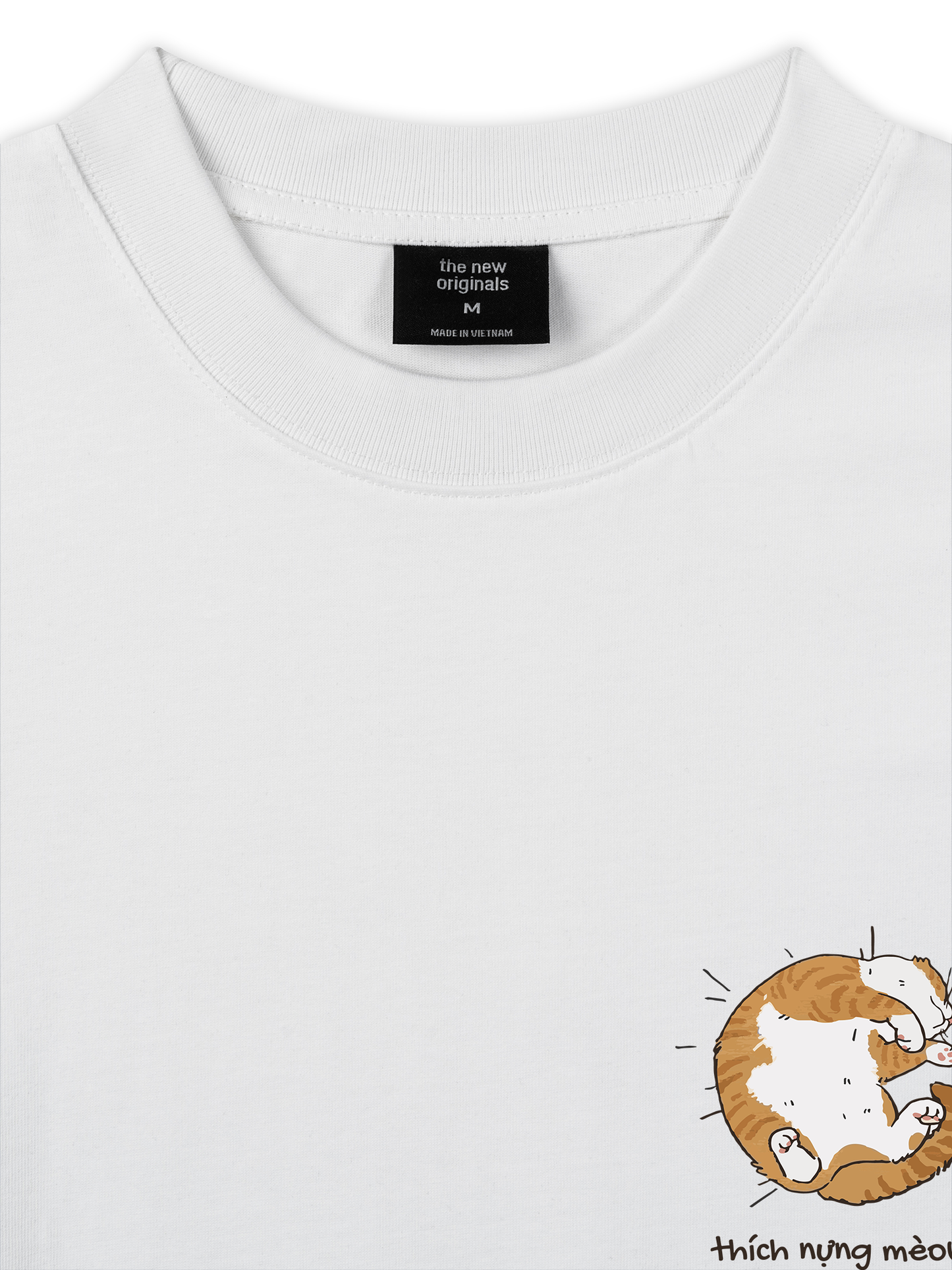 Áo Thun Relaxed Fit Thích Nựng Mèo