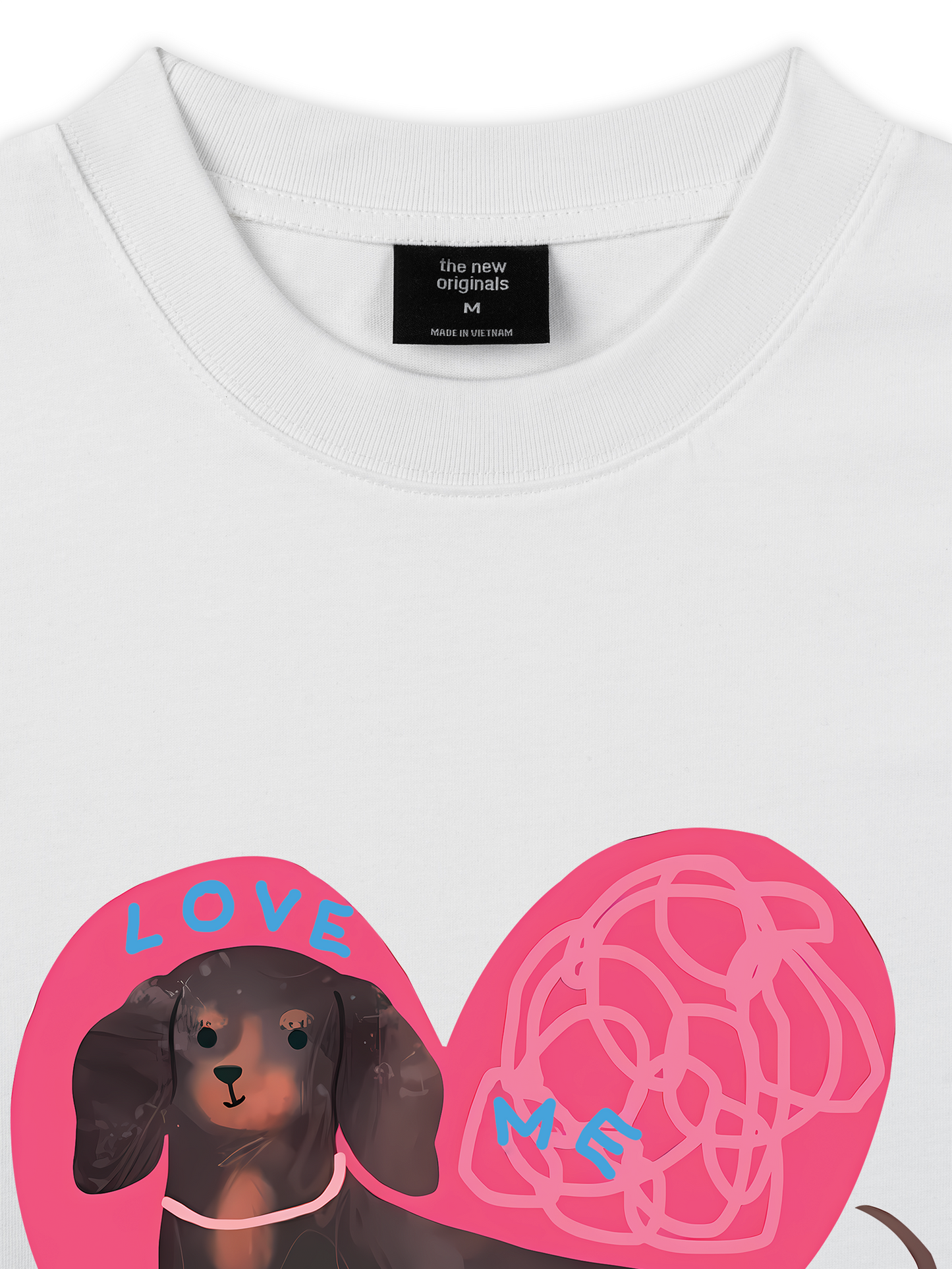 Áo Thun Relaxed Fit Animal Mood love my sausage