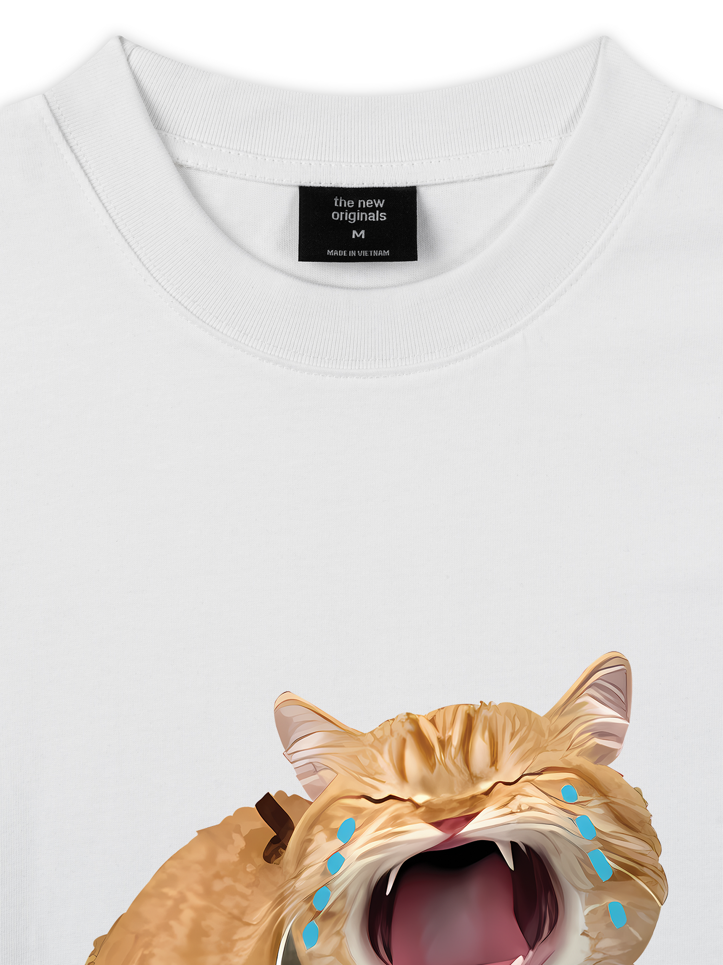 Áo Thun Relaxed Fit Animal Mood Funny Meow