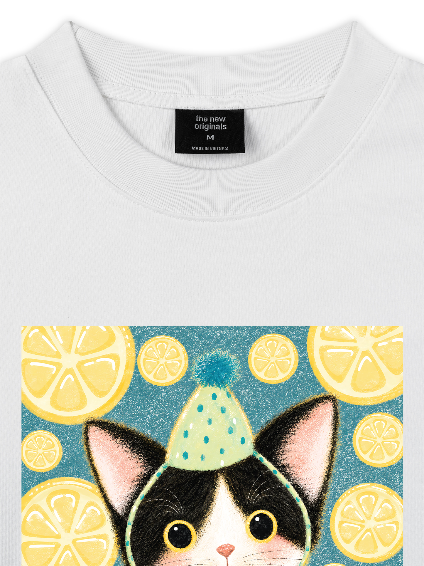 Áo Thun Relaxed Fit Lemon Reverie Meow