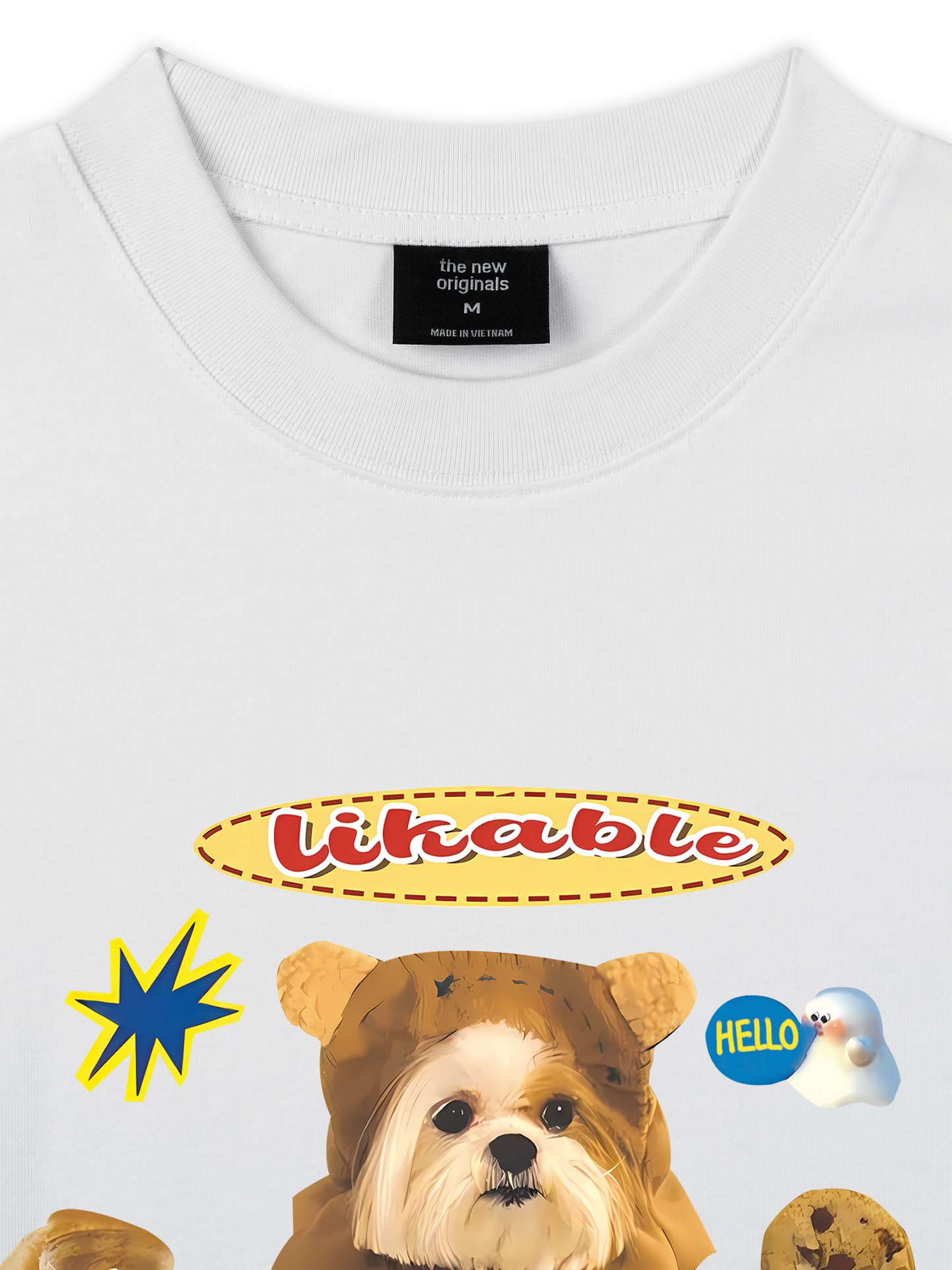 Áo Thun Relaxed Fit Sweet Pastry And Puppy Duck