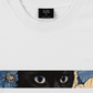Áo Thun Relaxed Fit Blue Flower Cat