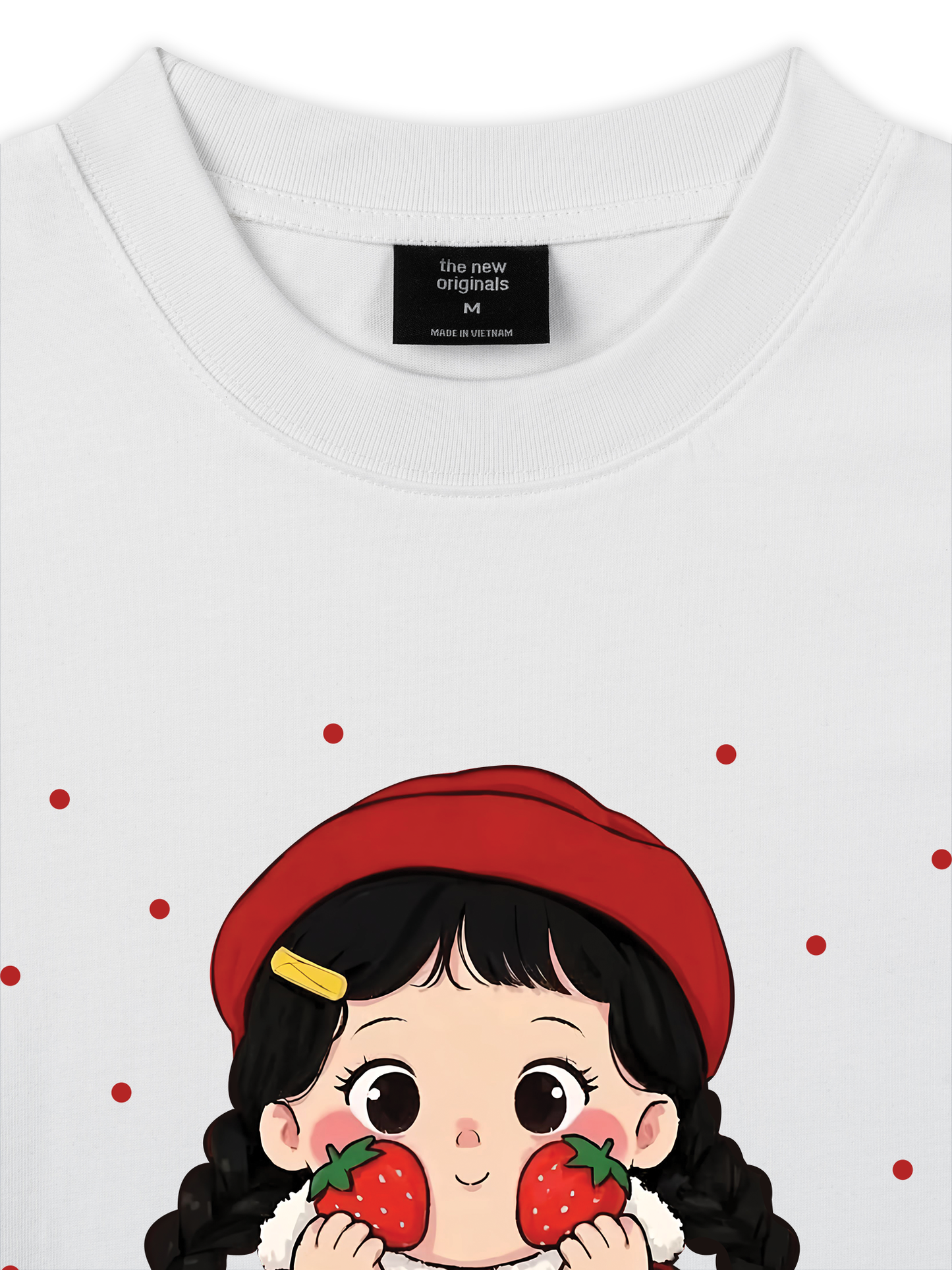 Áo Thun Relaxed Fit Dolly Girl Cute Strawberry Girl