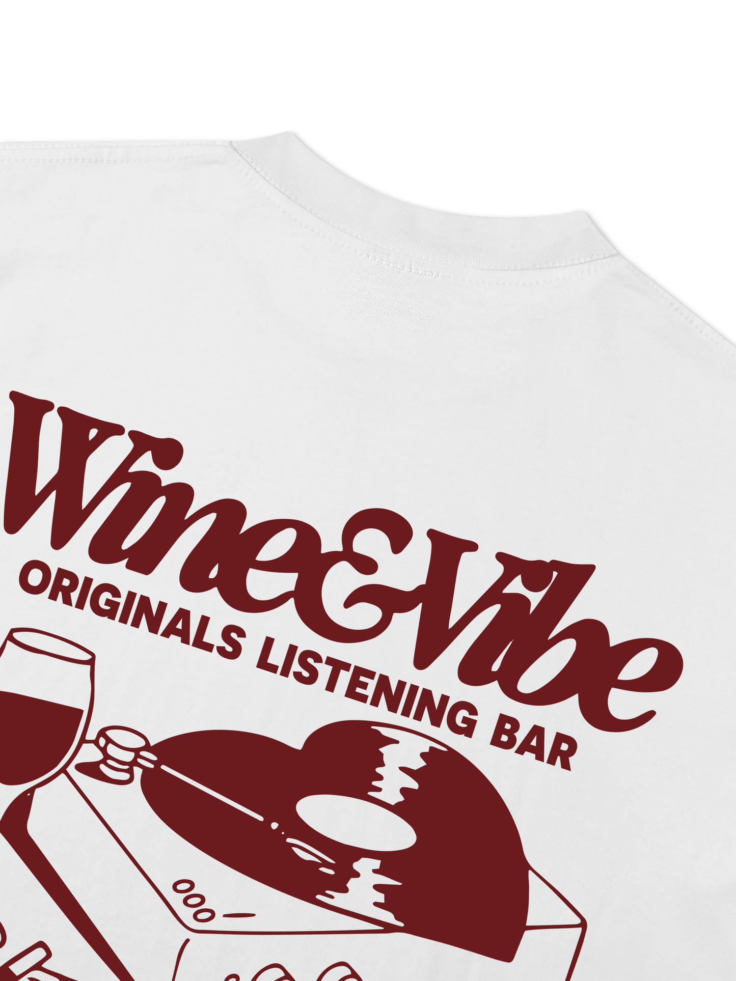 Áo Thun Relaxed Fit Wine & Vibe
