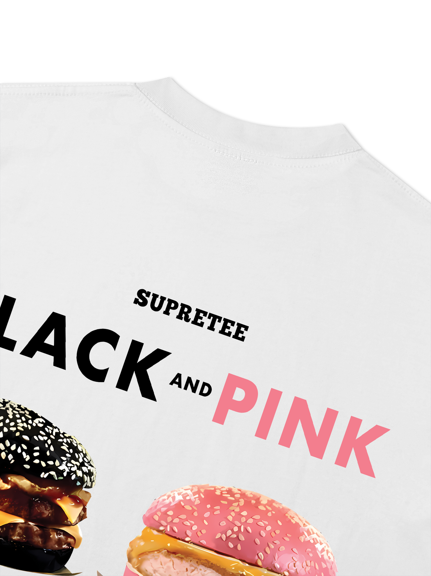 Áo Thun Relaxed Fit Sweet Pastry Black Pink
