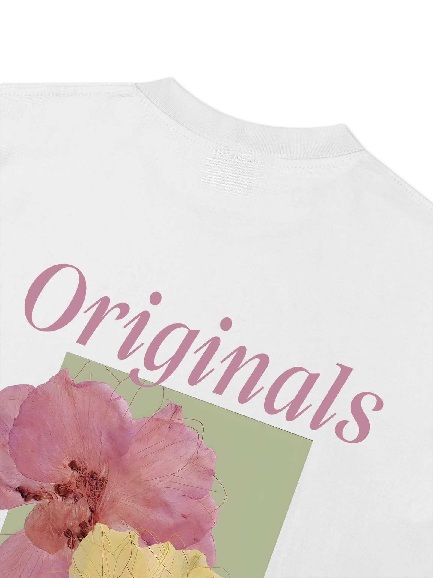 Áo Thun Relaxed Fit Summer Vibes Pink And Yellow Flower